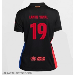 Barcelona Lamine Yamal #19 Vieraspaita Naisten 2024-25 Lyhythihainen